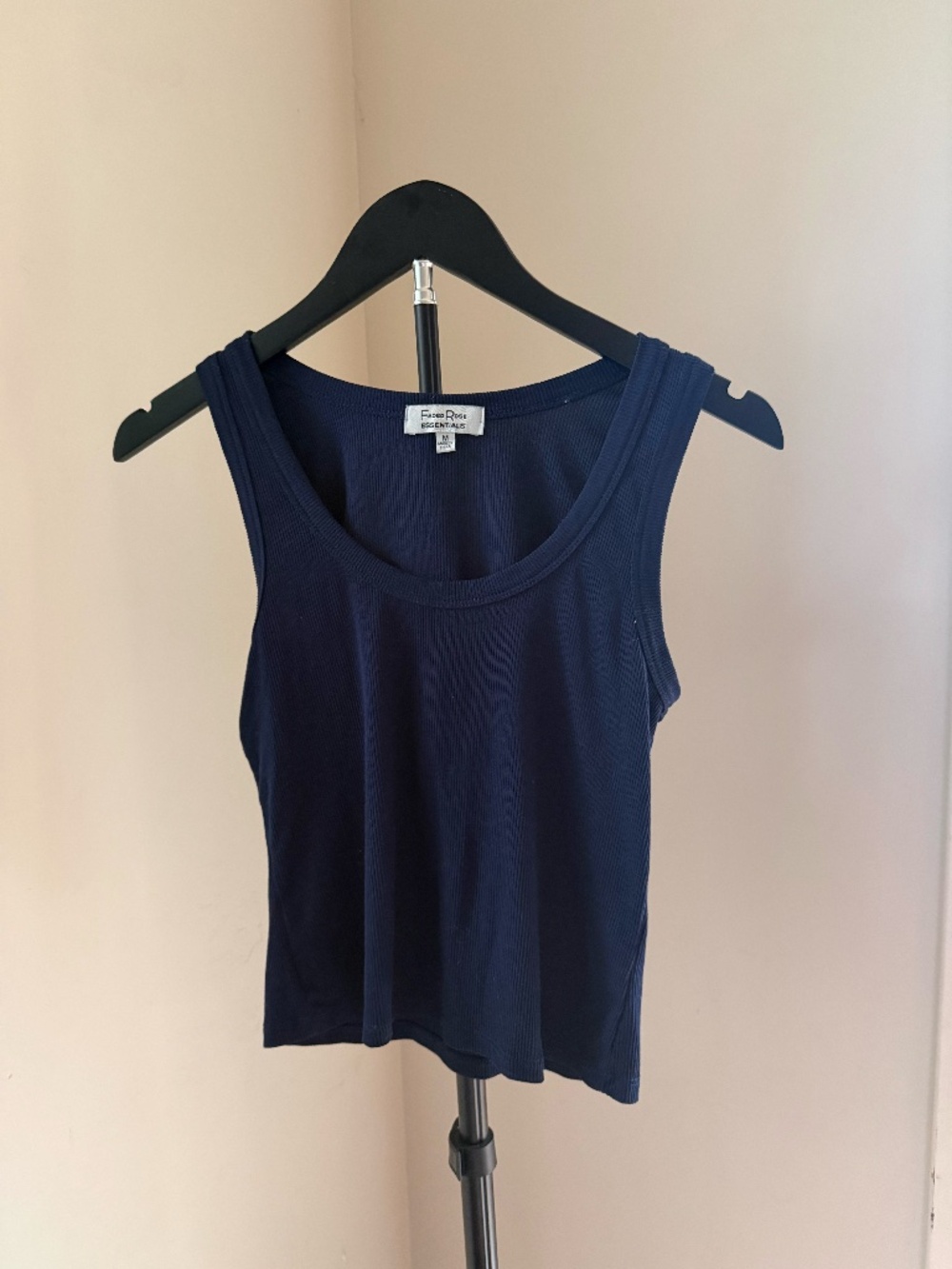 Faded Rose Navy Blue Tank Top – Size Medium